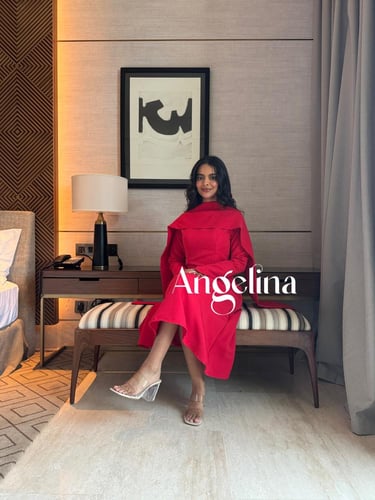 فستان احمر قصير