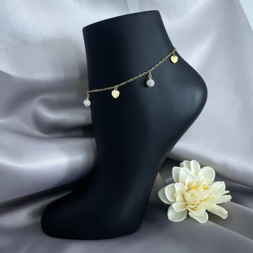 خلخال ذهبي زركون