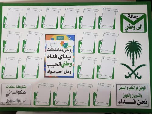 لوحة رساله إلى وطني