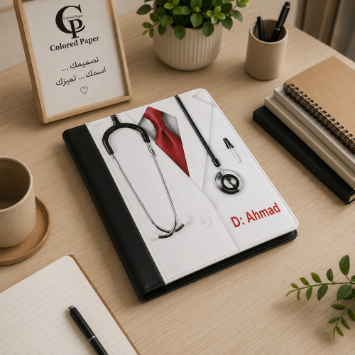 ملف أعمال / مفكرة بتصميمك الخاص