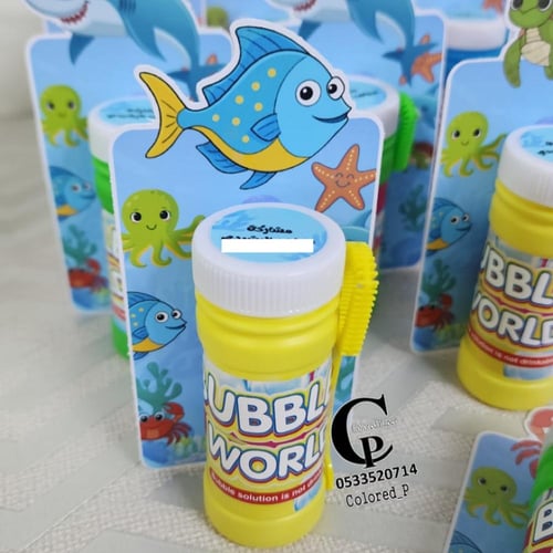 توزيعات فقاعات الصابون/عالم البحار