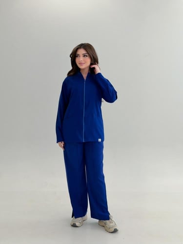 جاكيت طبي نسائي لون ازرق 2