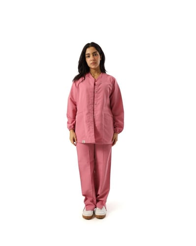 جاكيت طبي نسائي لون زهري غامق