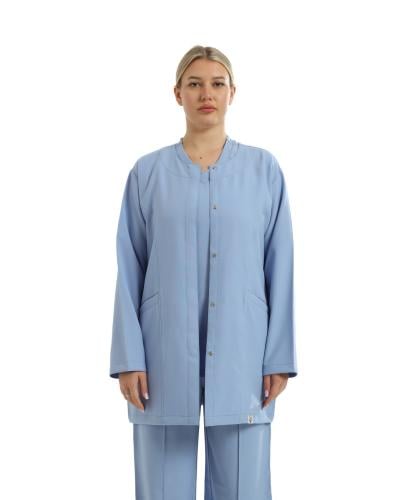 جاكيت طبي نسائي لون سماوي 2