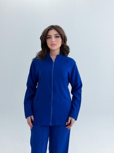 جاكيت طبي نسائي لون ازرق 2