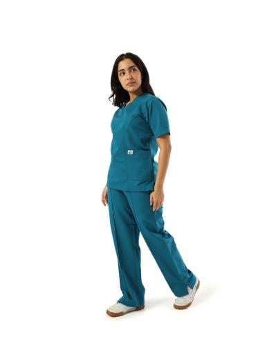 سكراب طبي نسائي لون تركواز غامق