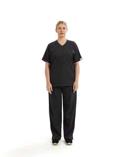 سكراب طبي نسائي لون رمادي غامق