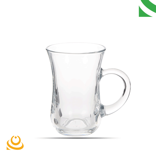 بيالة شاي زجاج 6 حبة رقم 2334