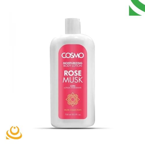لوشن كوزمو المرطب رائحة المسك والورد 750 مل