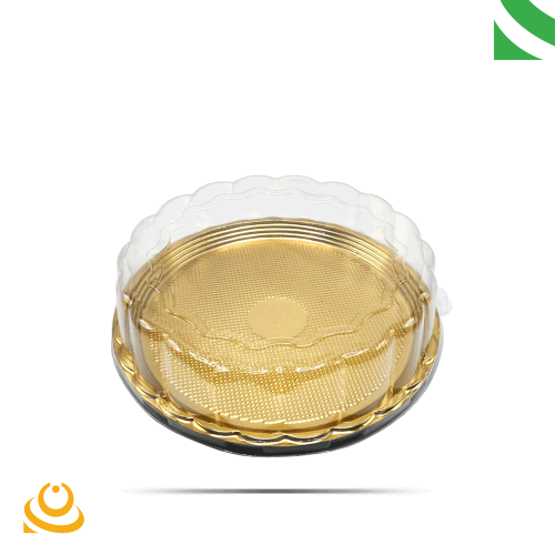 علب سوشي ذهبي غطاء مرتفع 2 حبة 2105