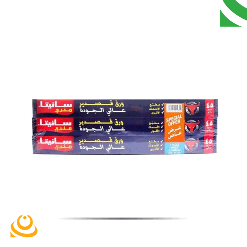 قصدير سانيتا 45 سم 3 رول