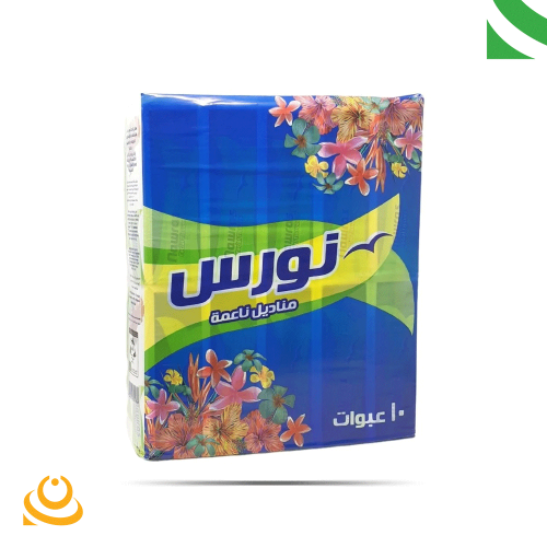 مناديل وجه نورس 10 علب