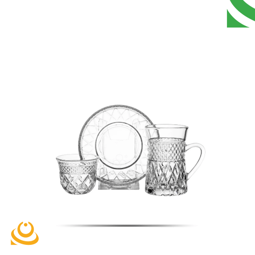 بيالات شاي كريستال 36 قطعة رقم 654643