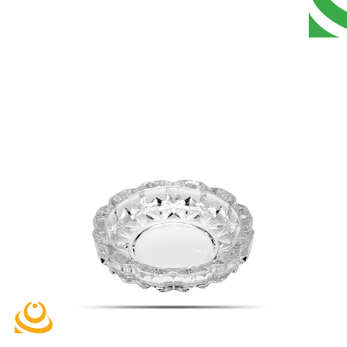 صحون فصفص زجاج 6 حبات دايري صغير