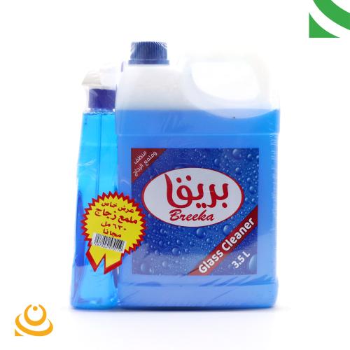 ملمع زجاج بريق 3.5 لتر مع الهدية