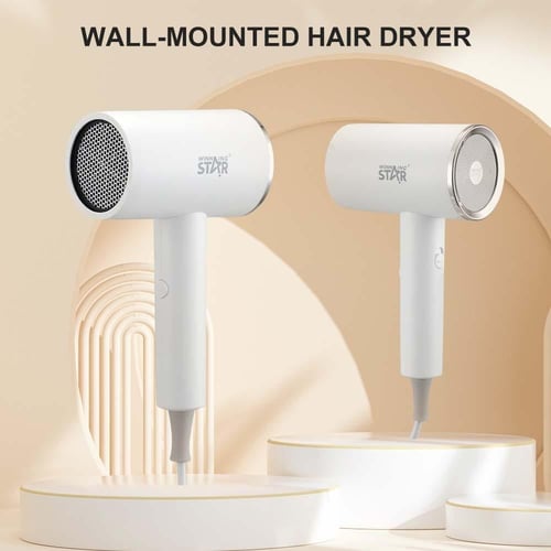 ويننج ستار مجفف الشعر , فوهه مانعه للحروق , مثبت ع...