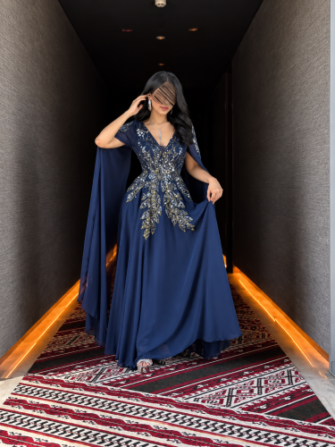 فستان سهرةكحلي