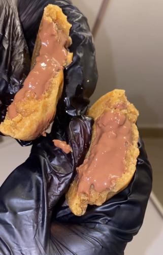 Large size cookies, 5 pieces, filled with Belgian...