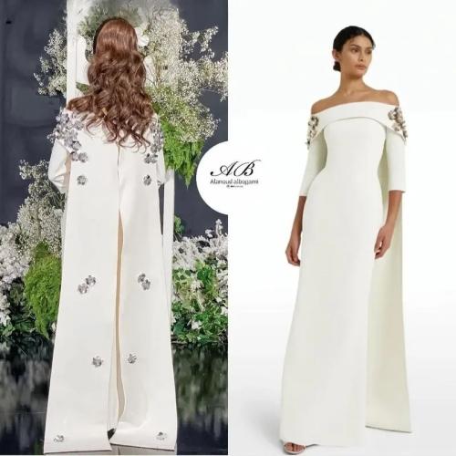 Concert dresses made of Saudi ivory satin