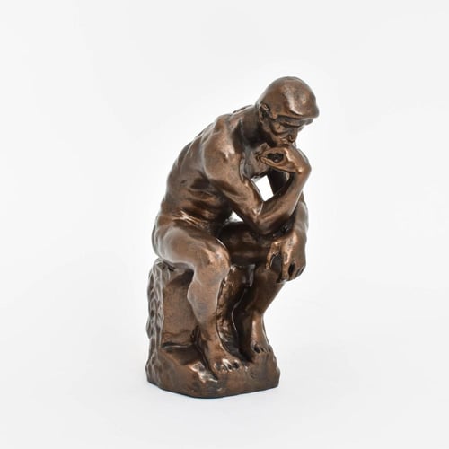 AUGUSTE RODIN; The Thinker sculpture