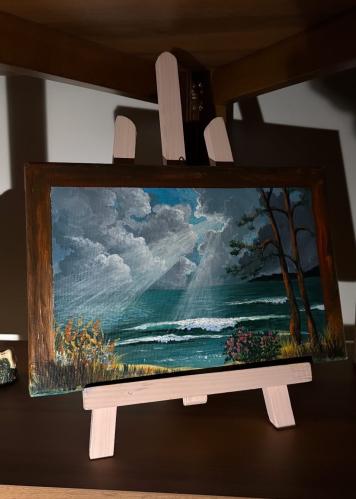 The Poetic Sky painting; by a Polish artist