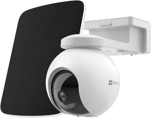 كاميرا المراقبة الخارجية الذكية EZVIZ HB8 2K+ – بان وتيلت، بطارية 10400 مللي أمبير