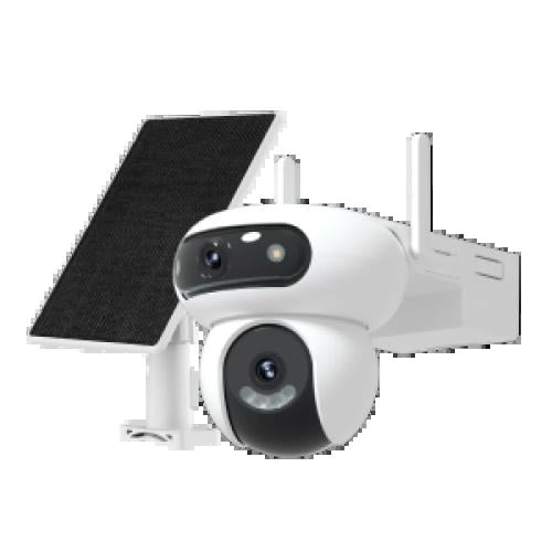 كاميرا المراقبة الخارجية الذكية EZVIZ HB90x Dual 4G – عدستان 2K+ وبطارية وطاقة شمسية