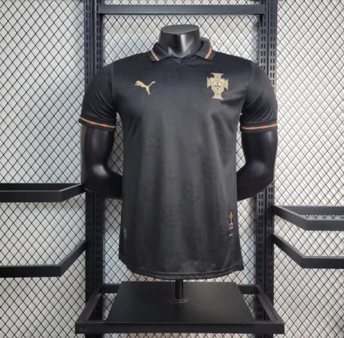 Black Portugal national team T-shirt