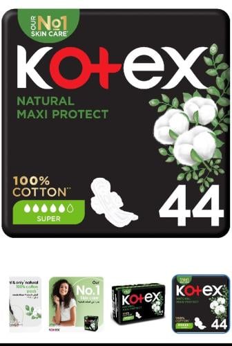 كوتكس فوط نسائية ماكس قطن سوبر 44حبه