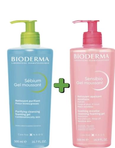 بيوديرما سيبيوم غسول رغوى للبشرة الدهنية ( الازرق...