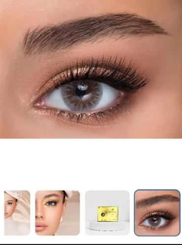 اكسيزا عدسات لاصقه شهريه كراميل