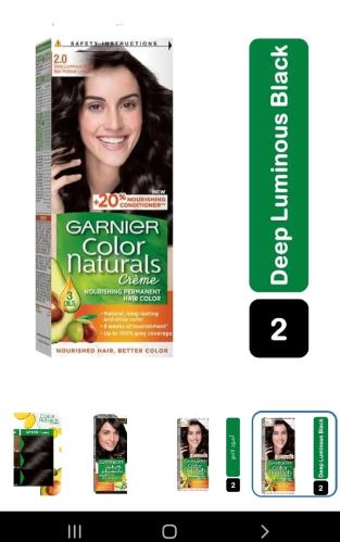 جارنية صبغة شعر اسود لامع22