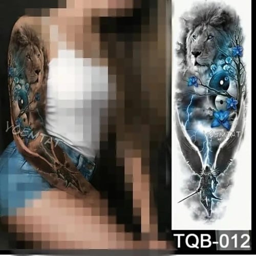 ملصق تاتو مؤقت عصري مقاوم للماء