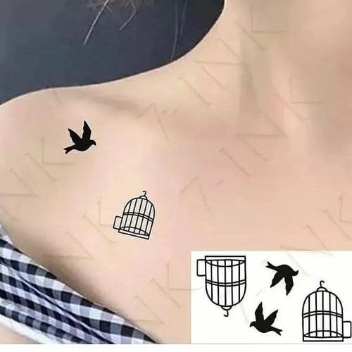 ملصق تاتو مؤقت عصري مقاوم للماء