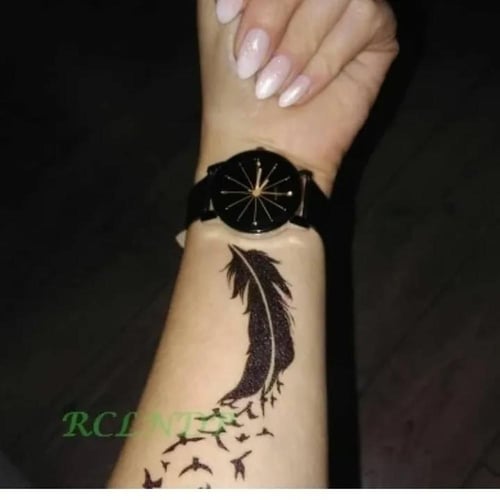 ملصق تاتو مؤقت عصري مقاوم للماء