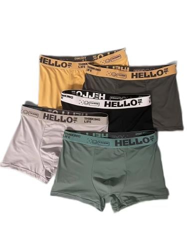 5 قطع بوكسر رجالي، ملابس داخلية انيقه