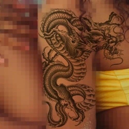 ملصق تاتو مؤقت عصري مقاوم للماء