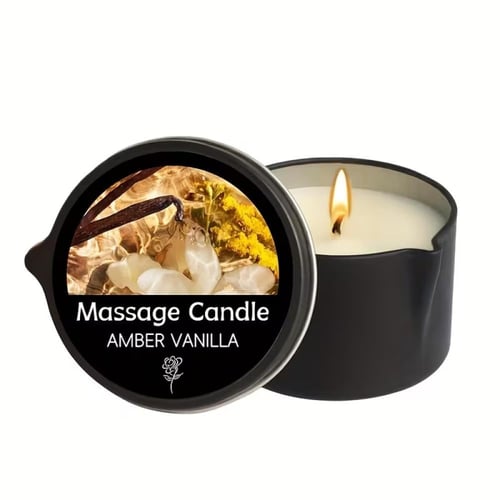 شمعة المساج مصممة لتكون آمنة للاستخدام على البشرة،...