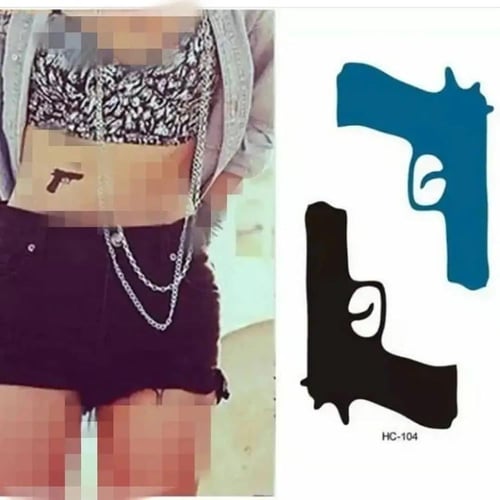 ملصق تاتو مؤقت عصري مقاوم للماء