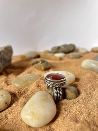 Men’s ring from silver of 980 purity