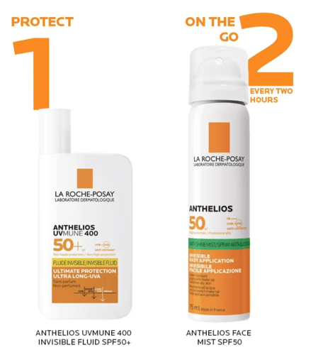 لاروش بوزيه أنثيليوس رذاذ مانع للإشراق SPF50+ - LA...