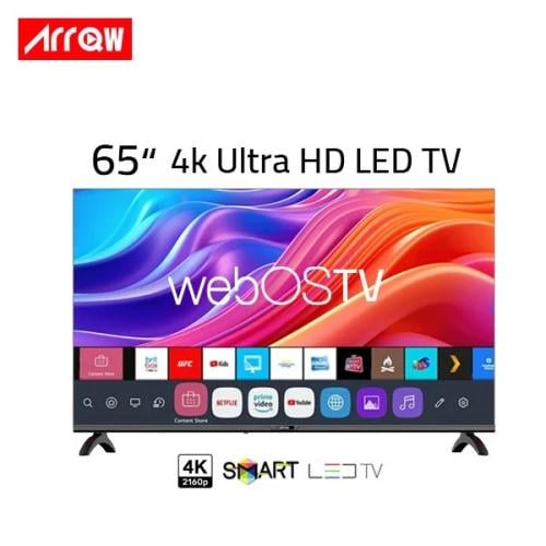 تلفزيون اركو 65 بوصة بدون اطار 4K - نظام ويب او اس...