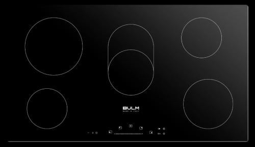 سطح BULM بولم - موقد سيراميك زجاجي أسود - 5 مناطق...