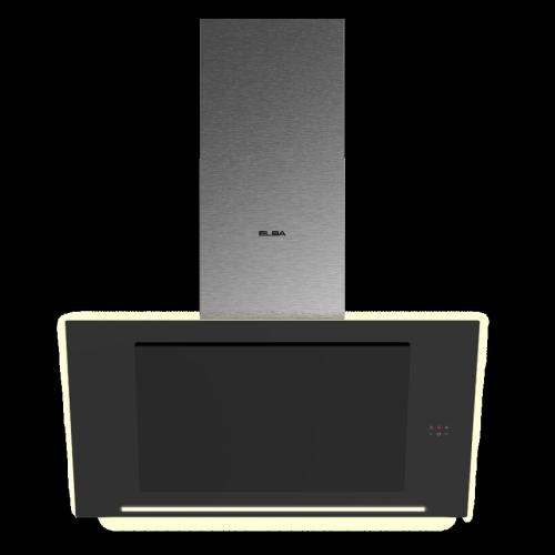 إلبا الايطالية شفاط جدارى لوحة زجاجية سوداء ، + مع...