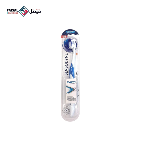 Sensodyne fast-acting toothbrush