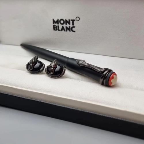 طقم قلم كبك رجالي مونت بلانك