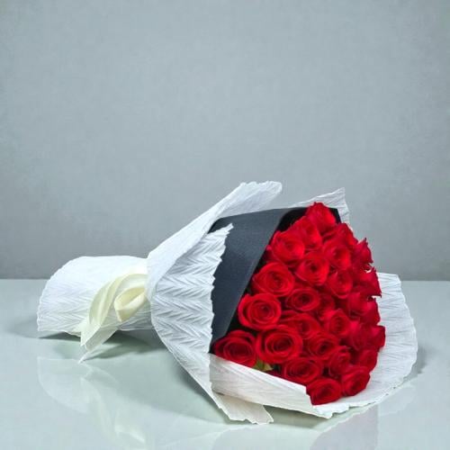 بوكيه جوري احمر 40 وردة