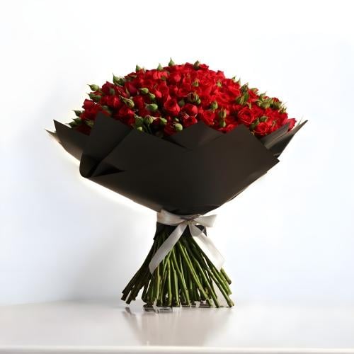 باقة بيبي روز أحمر | 100 بيبي روز