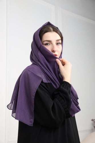 طرحة موف شيفون بلمعة