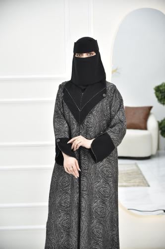 عباية جاكار بأكمام مفتوحة وكول ريفير